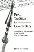 Cover: From Tradition to Commentary - State University of New York Press