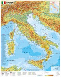 Abbildung von: Italien physisch, Wandkarte / Poster - Stiefel Eurocart