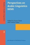 Cover: Perspectives on Arabic Linguistics XXVII - John Benjamins Publishing Co