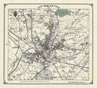 Abbildung von: Wigan 1845 Map - Heritage Cartography