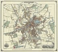 Abbildung von: Stockport 1845 Map - Heritage Cartography