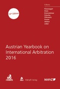 Cover: Austrian Yearbook on International Arbitration 2016 - C.H.BECK