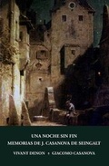 Cover: Una noche sin fin y Memorias de J. Casanova de Seingalt - JPM Ediciones
