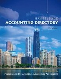 Abbildung von: Hasselback Accounting Directory 2015-2016 - Pearson