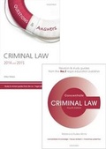 Bild: Criminal Law Revision Pack 2014 - Oxford University Press