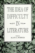 Cover: The Idea of Difficulty in Literature - State University of New York Press