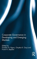Cover: Corporate Governance in Developing and Emerging Markets - Routledge