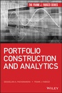 Cover: Portfolio Construction and Analytics - Wiley