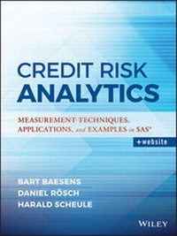 Enlarge image Cover: Credit Risk Analytics - Wiley
