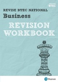 Cover: Pearson REVISE BTEC National Business Revision Workbook - for 2026 exams - Pearson Education Limited