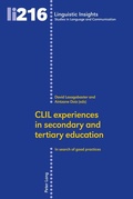 Cover: CLIL experiences in secondary and tertiary education - Peter Lang Verlag