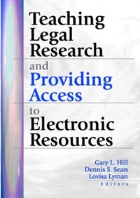 Abbildung von: Teaching Legal Research and Providing Access to Electronic Resources - Routledge