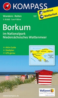 Abbildung von: Borkum im Nationalpark Niedersächsisches Wattenmeer - KOMPASS-Karten