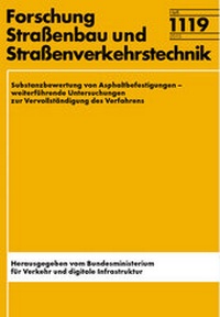 Abbildung von: Substanzbewertung von Asphaltbefestigungen - Fachverlag NW in Carl Ed. Schünemann KG