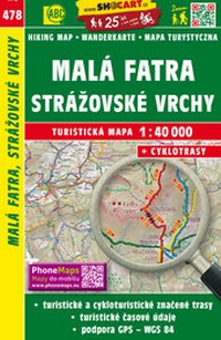 Abbildung von: Malá Fatra, Strázovské vrchy / Kleine Fatra, Strázovské vrchy (Wander - Radkarte 1:40.000) - SHOCart