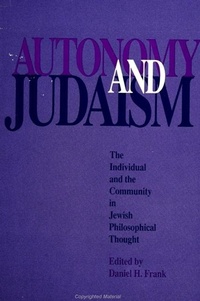 Enlarge image Cover: Autonomy and Judaism - State University of New York Press