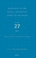 Cover: Research in the Social Scientific Study of Religion, Volume 27 - Brill