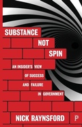 Cover: Substance Not Spin - Policy Press