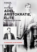 Cover: Adel, Aristokratie, Elite - De Gruyter Oldenbourg