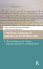 Cover: French as Language of Intimacy in the Modern Age - Amsterdam University Press