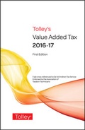 Cover: Tolley's Value Added Tax 2016 - Tolley