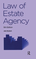 Cover: Law of Estate Agency - CRC Press