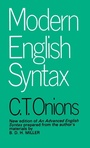 Cover: Modern English Syntax - Routledge