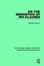 Cover: On the Semantics of Wh-Clauses - Routledge