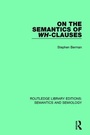 Cover: On the Semantics of Wh-Clauses - Routledge
