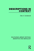 Cover: Descriptions in Context - Routledge