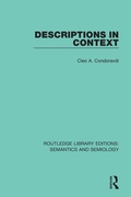 Cover: Descriptions in Context - Routledge