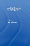 Cover: Arabic Grammar and Linguistics - Routledge