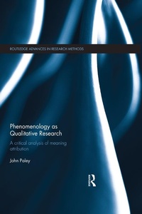 Abbildung von: Phenomenology as Qualitative Research - Routledge