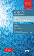 Cover: Whillans's Tax Tables 2016-17 (Budget edition) - Tolley