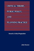 Cover: Critical Theory, Public Policy, and Planning Practice - State University of New York Press