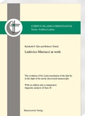 Cover: Ludovico Marracci at work - Harrassowitz Verlag