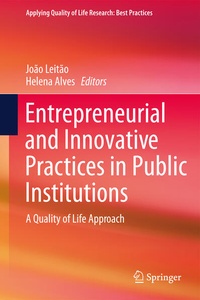 Enlarge image Cover: Entrepreneurial and Innovative Practices in Public Institutions - Springer