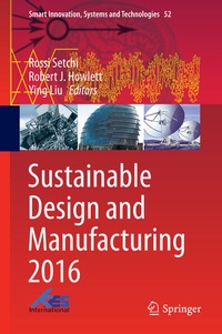 Enlarge image Cover: Sustainable Design and Manufacturing 2016 - Springer