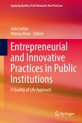 Cover: Entrepreneurial and Innovative Practices in Public Institutions - Springer