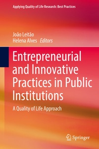 Enlarge image Cover: Entrepreneurial and Innovative Practices in Public Institutions - Springer
