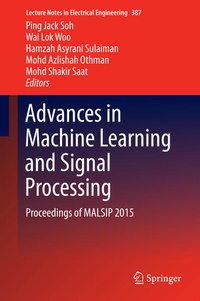 Enlarge image Cover: Advances in Machine Learning and Signal Processing - Springer