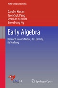 Cover: Early Algebra - Springer