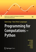 Cover: Programming for Computations - Python - Springer