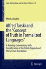 Cover: Alfred Tarski and the "Concept of Truth in Formalized Languages" - Springer