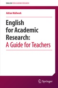 Cover: English for Academic Research: A Guide for Teachers - Springer