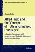 Cover: Alfred Tarski and the "Concept of Truth in Formalized Languages" - Springer