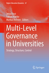 Enlarge image Cover: Multi-Level Governance in Universities - Springer