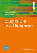 Cover: L&ouml;sungsschl&uuml;ssel Deutsch f&uuml;r Ingenieure - Springer Vieweg
