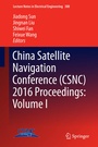 Cover: China Satellite Navigation Conference (CSNC) 2016 Proceedings: Volume I - Springer