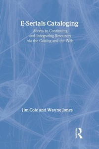 Enlarge image Cover: E-Serials Cataloging - Routledge